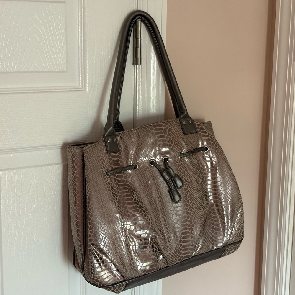 Elegant Snake Print Bag by Rihanna
